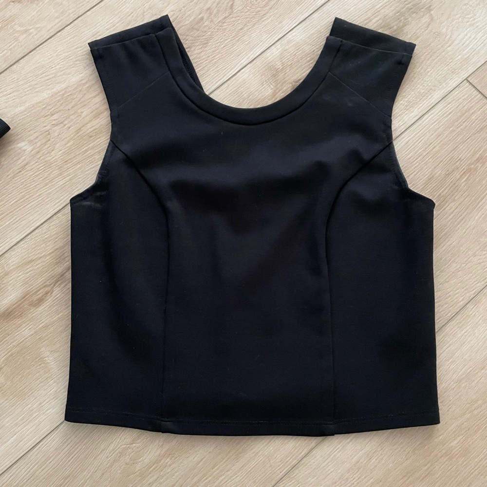 ABS Black Crop Top